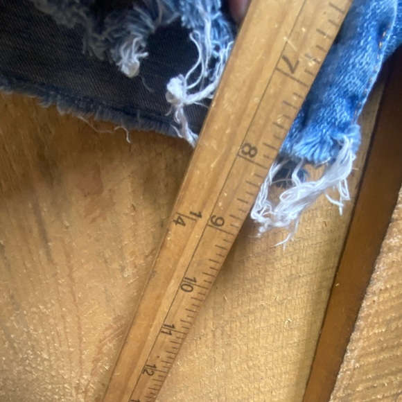 American Eagle AirFlex Distressed Denim Shorts Men’s Size 30 Raw Hem Stretch - Picture 5 of 9